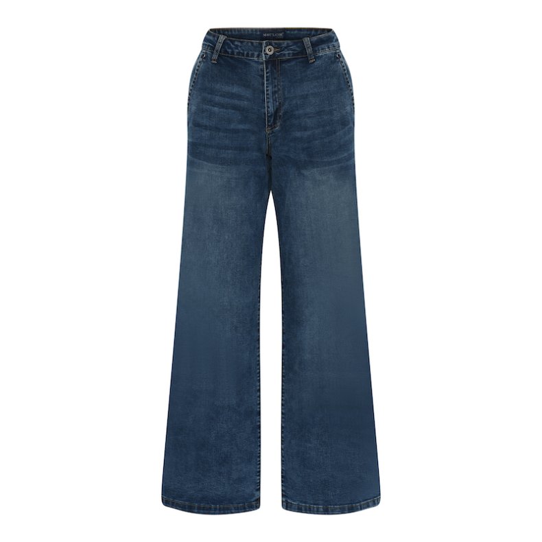 Marc Lauge - Chino Flared Jeans - Classic Blue Used