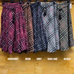 Ellen - Ternet nederdel - V�lg Farve