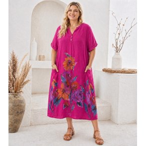Lis - H�rkjole - V-udsk�ring - Fushsia