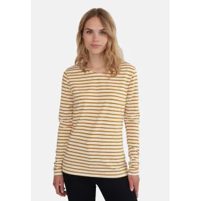 Grobund - Mulle Stribet Bluse - Gylden