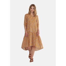 Grobund - Manilla Kjole - Mustard blomster