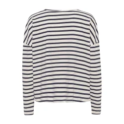 Grobund - Nete stribet bluse - Midnight Blue 