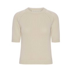 Grobund - Freja Strik Top - Beige