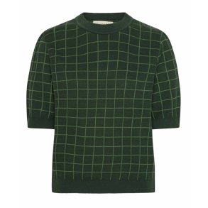 Grobund - Alva Strik Bluse - Grn Tern