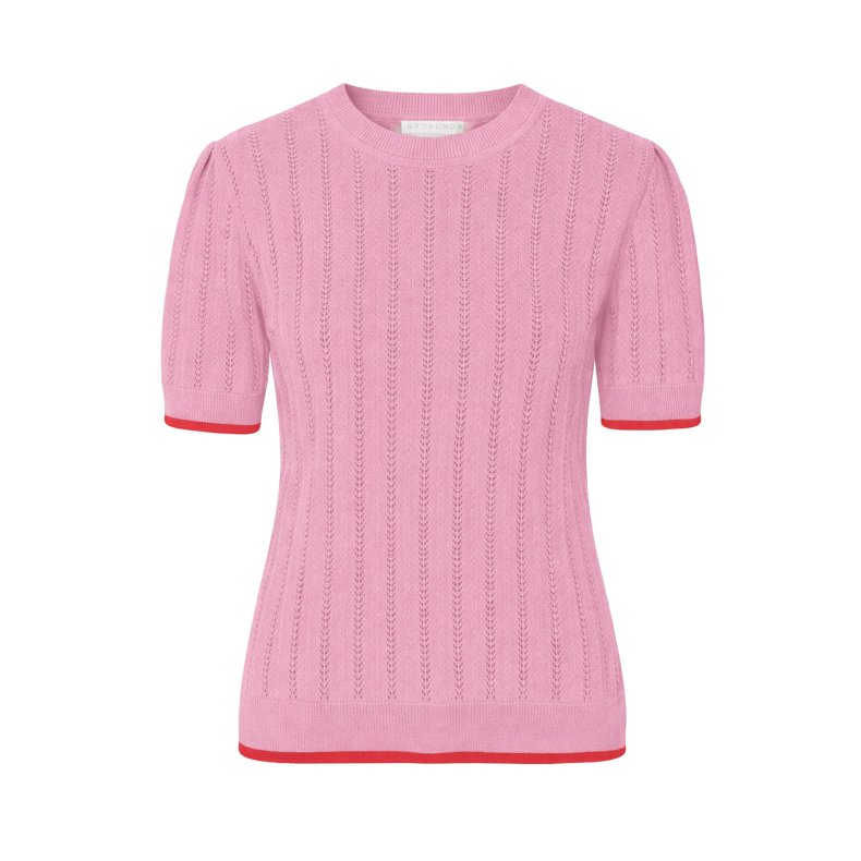 Grobund - Almine Strik tee - Soft Rose