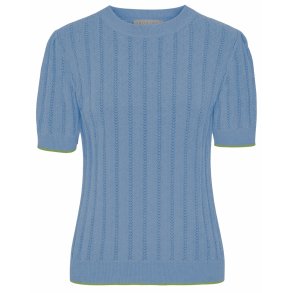 Grobund - Almine Strik tee - Soft Blue