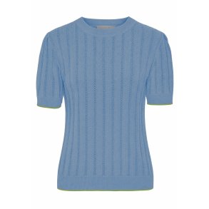 Grobund - Almine Strik tee - Soft Blue