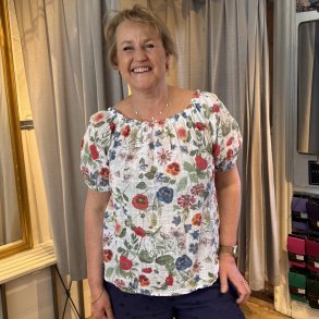 Marc Lauge - Mia Gage Bluse - Hvid