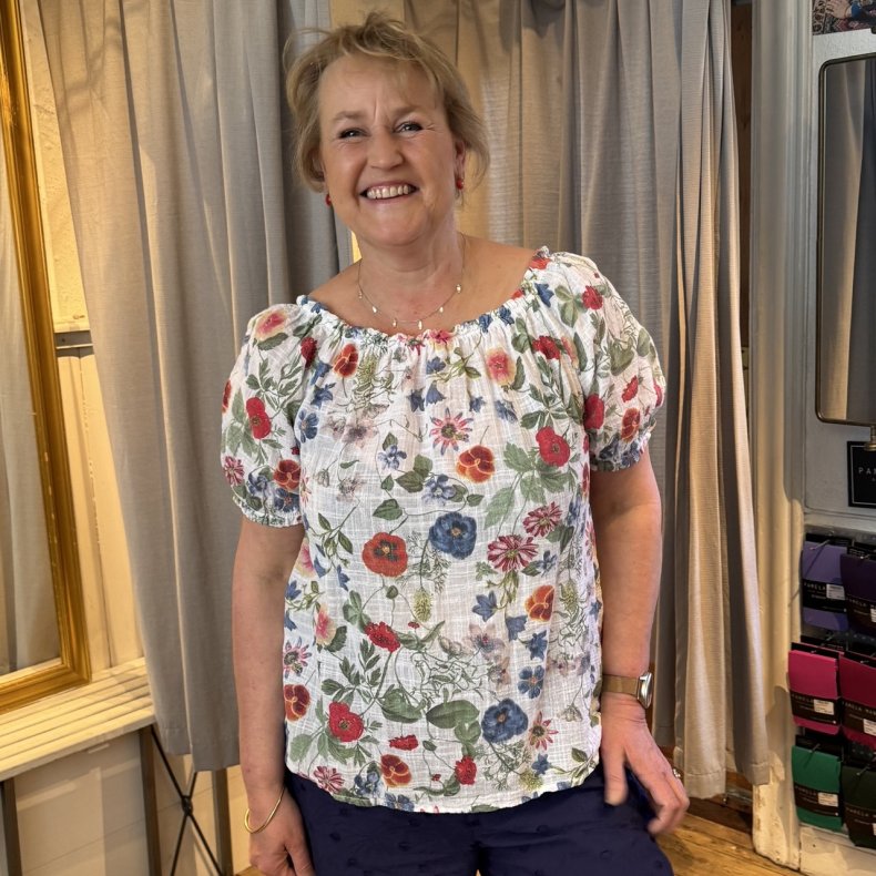 Marc Lauge - Mia Gage Bluse - Hvid