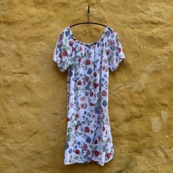 Marc Lauge - Mia Gage Blomster Kjole - Hvid