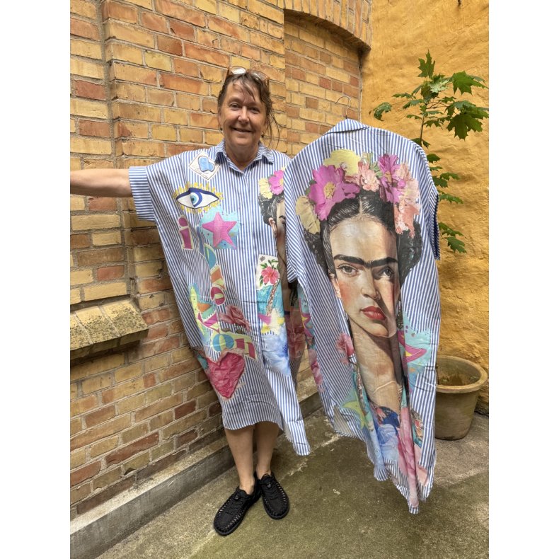 Oversize Skjortekjole - Frida Strib Love
