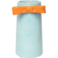 Vase m/sl�jfe - Lys Bl� / Oange