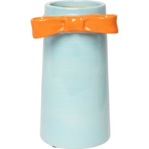 Vase m/sl�jfe - Lys Bl� / Oange