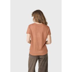 Klitm�ller - Rikke Linen Tee - Burnt Sienna