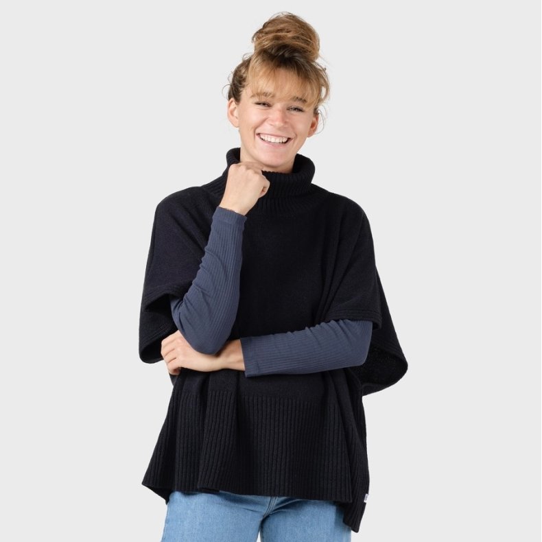 Klitm�ller Collective - Alba Knit Poncho - Sort