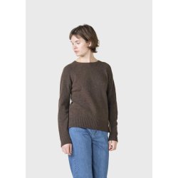 Klitmller Collective - Nina uld striktrje - Taupe / Brown