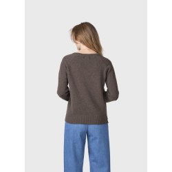 Klitmller Collective - Nina uld striktrje - Taupe / Brown