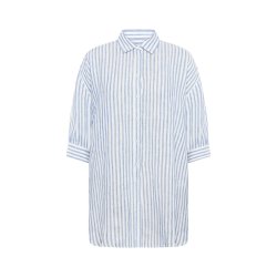 Klitm�ller Collective - Oline Stribet Skjorte - Cream / Blue