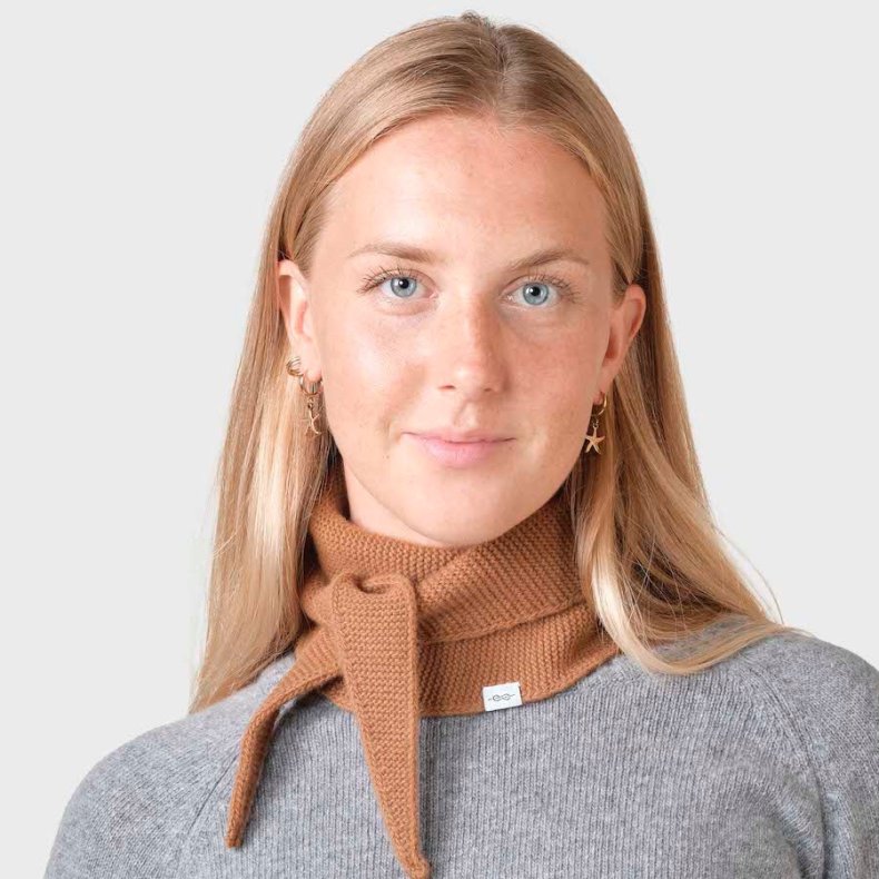 Klitmller - Violet Uld Scarf - Camel