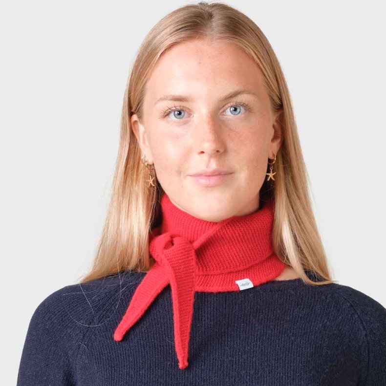 Klitmller - Violet Knit Scarf - Red