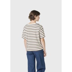 KLITM�LLER COLLECTIVE Kelly t-shirt - Cream/taupe i Mamelukken 