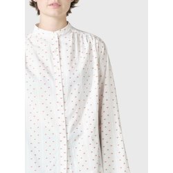 Klitm�ller Collective - Tracy Bomulds Skjorte - Hvid - R�d