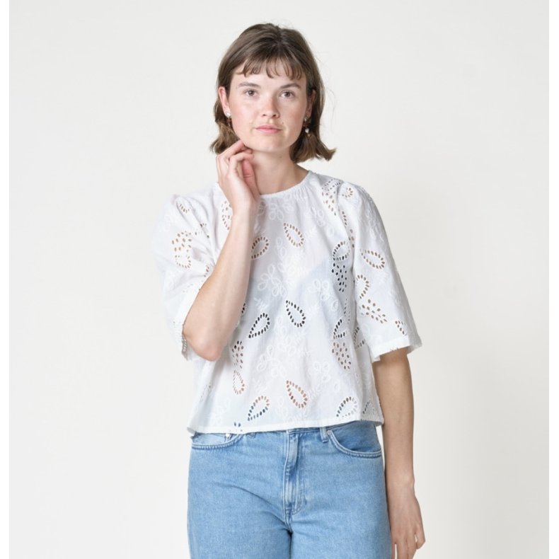Klitm�ller - Johanna bluse - Hvid