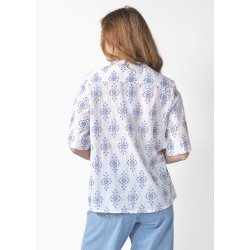 Klitm�ller - Mimi Skjorte - Hvid / Surf Blue