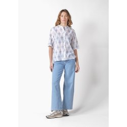 Klitm�ller - Mimi Skjorte - Hvid / Surf Blue