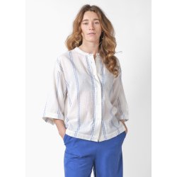 Klitm�ller - Mary Skjorte - Hvid / surf blue
