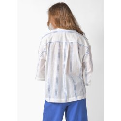 Klitm�ller - Mary Skjorte - Hvid / surf blue