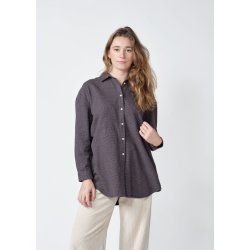 Klitm�ller Collective - Ofelia Check Skjorte - Taupe
