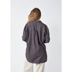 Klitm�ller Collective - Ofelia Check Skjorte - Taupe