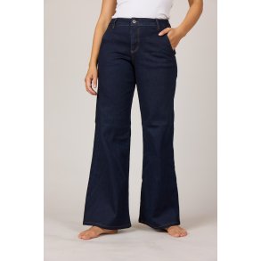 Marc Lauge - Chino Flare Denim - Dark blue 