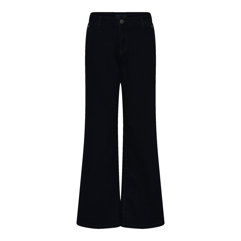 Marc Lauge - Chino Flare Jeans - Black Denim  