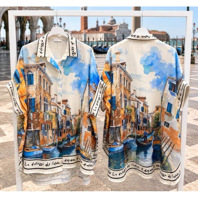 Oversize Skjorte - Italiensk by
