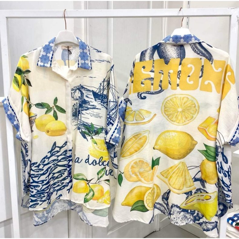 Oversize Skjorte - Citron Skib