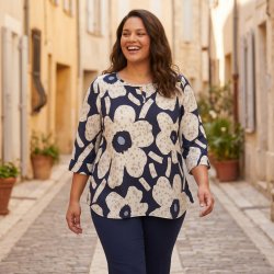 Pont Neuf - Mirell Bluse - Navy