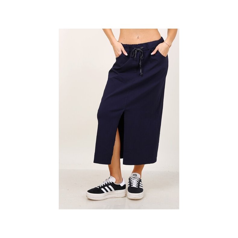 Nederdel m. slids - Navy