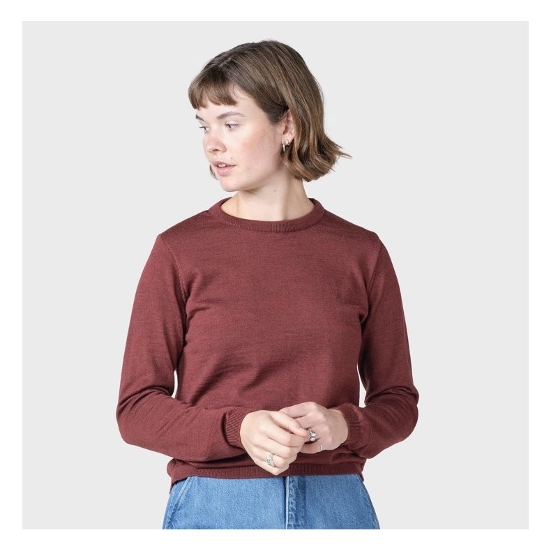 Klitm�ller Collective - Womens Basic Merino Knit - Burgundy