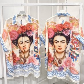 Oversize Skjorte - Frida Kahlo 