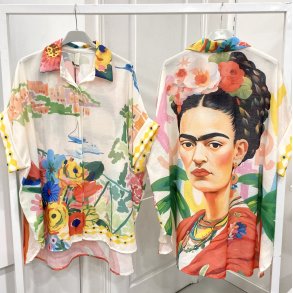 Oversize Skjorte - Frida Kahlo 