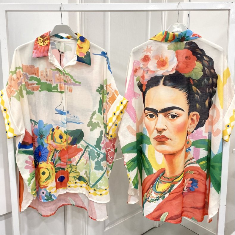 Oversize Skjorte - Frida Kahlo 