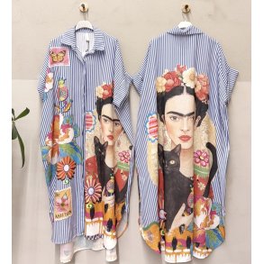 Skjortekjole - Frida Kahlo Bl�