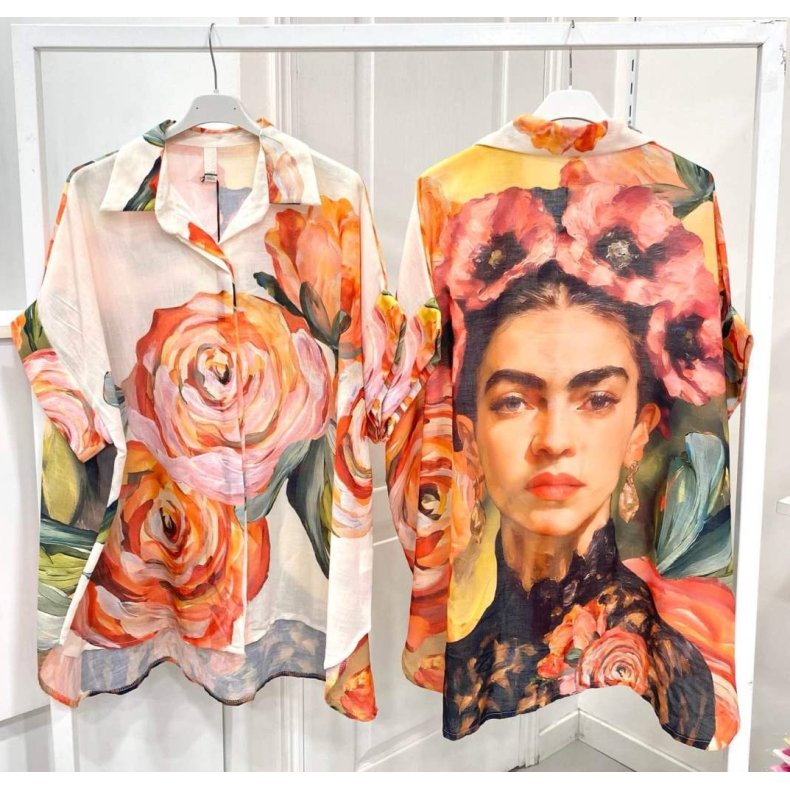 Frida bagp� - Oversize Skjorte 