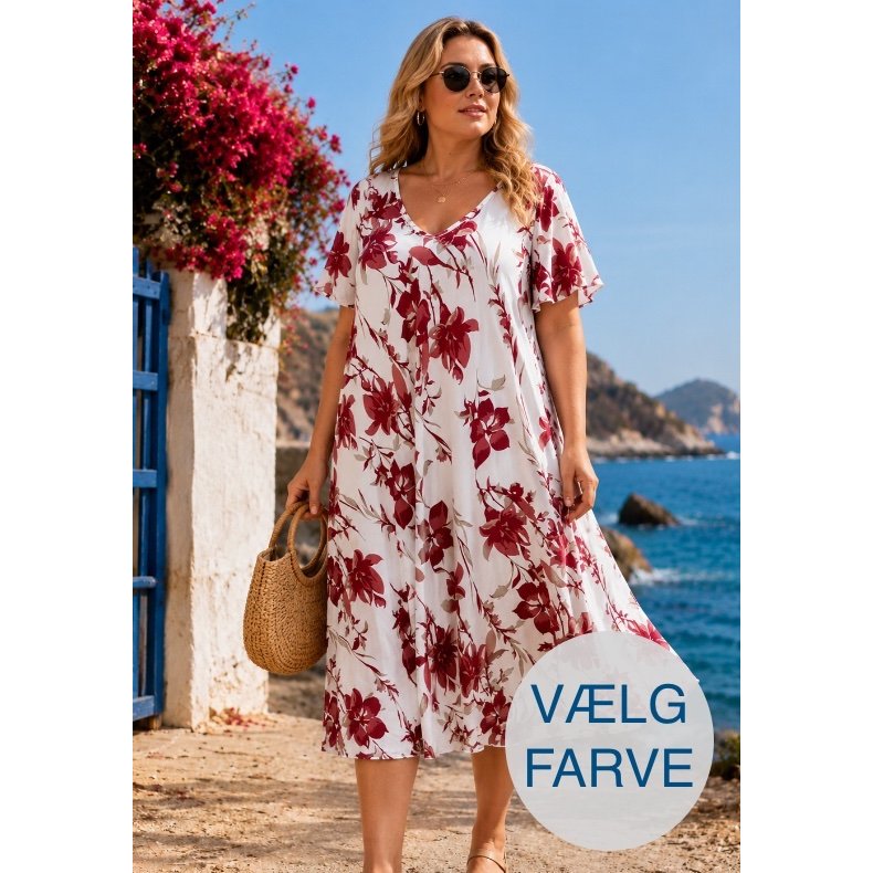 Signe kjole - Oversize - V�lg farve