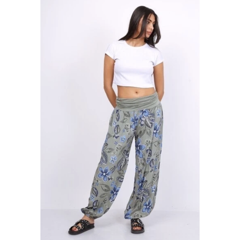 Haremsbukser med print - Vlg farve