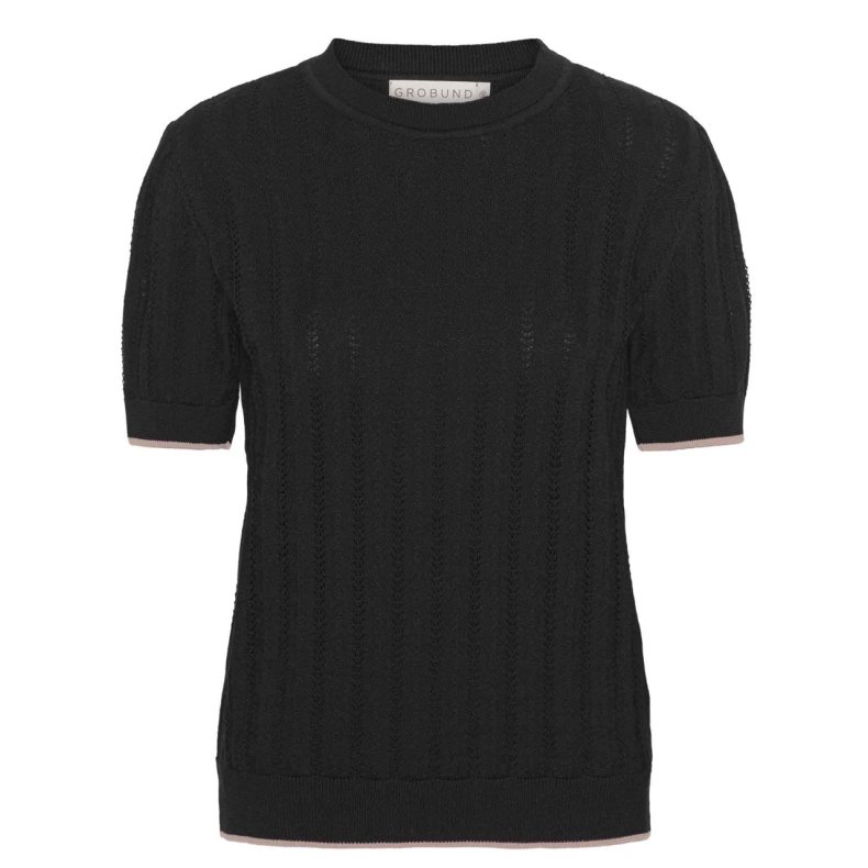 Grobund - Almine strik Tee - Sort
