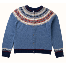 Erib� - Alpine Short Cardigan - Blue