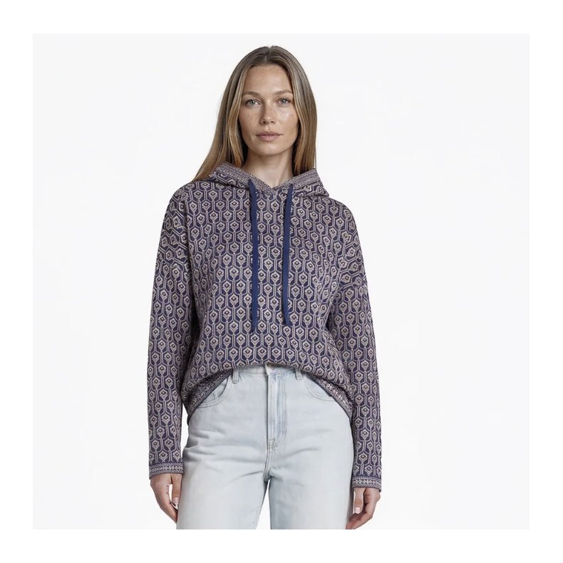Himalaya - Julia Hoodie - Navy / Beige